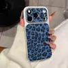 Capa Avançada Instantânea 17 Estampa de Leopardo com Glitter Adequada para Apple 17 Pro Max, iPhone 16 Cobertura Total, Nova para 15, 14, 13