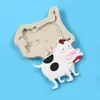 Molde para Decoración de Pasteles Colección de Animales DIY Jirafa Zorro Erizo Ardilla Fondant Chocolate Molde de Silicona
