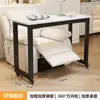 Mesa de Manicura Doble de Lujo Ligero con Ruedas, Mesa de Manicura Desmontable, Mesa de Manicura Estilo Crema Ins de Tienda Japonesa