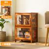 Gabinete de Almacenamiento para Apartamento Pequeño, a Prueba de Polvo, Vitrina Sencilla para Figuras, Gabinete de Almacenamiento Multicapa con Puertas, Adecuado para Uso en Dormitorio