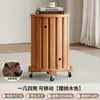 Taburete Apilable Taburete Moderno para Mesa de Comedor Tronco Estilo Nuevo Chino Apilable Madera Maciza Redondo Mesa de Café Hogar
