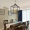 Amazon transfronteiriço para estilo industrial retrô americano sala de estar sala de jantar quarto escritório LED 110V lustre de ferro
