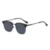 Óculos Jamie 9477 Novos de Meio Aro, Óculos de Sol Estilosos e Versáteis com Armação Superior (Browline), Estilo Artístico, Podem Ser Equipados com Lentes de Grau