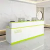 Recepção Balcão de Atendimento Empresa Pintura Balcão de Consultas Simples Moderno Salão de Beleza Loja de Roupas Pequeno Bar Caixa