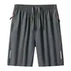 Shorts masculinos de verão, secagem rápida, esportivo, casual, fresco, solto, tamanho grande, fino, adequado para uso ao ar livre, shorts de praia