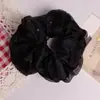 Elástico de Cabelo Grande de Organza Camada Dupla Estilo Coreano, Scrunchie Ultra-Fada, Acessório de Cabelo Versátil Pérola de Luxo Leve High-End