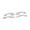 Adequado para 17-21 Volkswagen Tiguan MK2 padrão de fibra de carbono maçaneta da porta capas de maçaneta acessórios