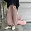 Pantalones deportivos casuales de algodón para niños y niñas Aimo Beibei, esenciales para principios de otoño, uso diario, 8 colores, estilo coreano, duraderos, corte holgado