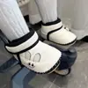 Sapatos de Bebê Outono e Inverno Botas de Neve com Solado Macio Que Não Caem 0-12-14 Meses Bebês Meninos e Meninas Sapatos Quentes com Forro de Lã e Solado Macio