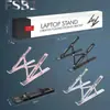 Suporte Dobrável para Laptop 6 Níveis de Altura Ajustável Portátil Resfriamento Triângulo Duplo Suporte Estável Compatível com Tablets Opcional Multicor