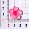 Acessórios de resina transparentes em degradê de flor de cinco pétalas para DIY em capas de celular com cola de creme, presilhas de cabelo, copos de água e enfeites de sapato