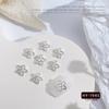 Nuevos Accesorios de Arte de Uñas Estrella de Cinco Puntas Transfronterizos Super Flash Calado con Diamantes Incrustados Aleación Estrella Broca para Uñas DIY Accesorios de Arte de Uñas
