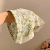 Faixa de Cabeça de Renda Estilo Pastoral Nova Explosão Fornalha Top Lenço Triângulo Headband Xadrez Retrô Francês Doce Fofo Lenço