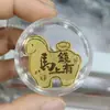 Adesivo de Telefone de Ouro Puro 999 para Riqueza Instantânea, com Adesivo Traseiro, Adesivo de Ouro 2mg, Presente Promocional para Lojas de Ouro em Transmissão ao Vivo