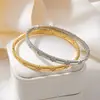 Pulsera con cierre de trébol de cuatro hojas incrustado de circonita en cobre para mujer, pulsera fina de anillo vintage exquisita con microincrustaciones de trébol de la suerte, pulsera de celebridad de internet de lujo ligero
