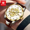 Fabricante de Relojes Marca Oris Negocio Mayorista Correa de Reloj Dragón Hebilla de Pasador de Reloj Luminoso Resistente al Agua Reloj de Cuarzo Reloj para Hombre