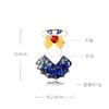 Broche de la serie de animales lindos en stock moda moda combinable pin especial ramillete ropa en stock broche al por mayor
