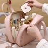 Moda de alto valor novo bolsa de cosméticos portátil de grande capacidade de viagem high-end high-end saco de armazenamento divisória de grande tamanho
