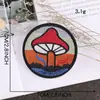 Lixin Etiqueta Bordada por Computadora Accesorios para Ropa Insignia Redonda Serie de Camping Parche Pegatina Pegatina de Tela Bordada Etiqueta de Tela