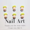 Decorações Populares de Unhas Artísticas de Cogumelo Gordo com Bolinhas de Desenho Animado, Cogumelos Pequenos Sólidos Coloridos 3D Fofos e Acessórios para Cabelo, Enfeites de Resina