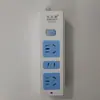 Multifuncional de 12 orificios inalámbrico enchufable cobre puro alta potencia auto-cableado placa simple azul y blanco sin cable enchufable