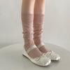 Calcetines de pantorrilla de seda dorada y plateada fina estilo ins estilo coreano primavera y verano calcetines hasta la rodilla de seda brillante jk diario combinable calcetines de mujer calcetines de rizo