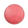 Porta-copos redondos de couro vintage para isolamento térmico, porta-copos de cor sólida, antiderrapantes, à prova d'água, sem necessidade de lavar, à prova de óleo, porta-copos de café para isolamento térmico