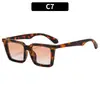 Moda Coreana Nuevo Estilo Cuadrado Versátil Gafas de Sol, Estilo Urbano de Moda Gafas de Sol con Protección UV y Aspecto de Alta Gama