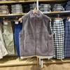 Chaleco Polar de Felpa Cálido Cortavientos de Color Sólido con Cuello Alto para Mujer Otoño e Invierno 451441