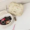 Bolsa de Maquiagem Transfronteiriça Novo Estilo Fresca e Fofa, Bolsa de Armazenamento Portátil de Algodão Fofa, Necessaire Floral de Nicho Fofa