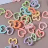 Peluche Flocado Colorido Corazón Hueco de Resina Accesorios para Joyería DIY Pendientes Accesorios para el Cabello Fundas de Teléfono Materiales Venta al por Mayor