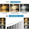 Lámpara de Escritorio LED Transfronteriza, Lámpara con Clip para Estudio Protección Ocular, Lámpara de Lectura Completa para Mesita de Noche de Dormitorio Universitario, Luz Nocturna