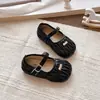 2026 Nuevos Zapatos de Princesa Estilo Coreano para Niñas para Combinar con Vestidos, Mocasines Plateados Infantiles, Zapatos para Bebé Niña