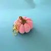 Chaveiro Pingente de Abóbora Crochê de Lã Pequeno Pingente Tricotado à Mão Acessórios para Bolsa Chaveiro Fábrica Atacado