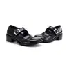 Zapatos Mary Jane de Suela Gruesa Negra de Alta Gama Twtw para Mujer 2026 Nuevo Estilo Hebilla Estilo Británico Retro Zapatos Pequeños de Cuero