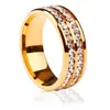Anillos de Acero Inoxidable Transfronterizos Europeos y Americanos para Mujer, Anillos Mate Esmerilados para Hombre, Anillos Giratorios de Acero de Titanio que No se Desvanecen al por Mayor