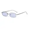 Gafas de Sol Nuevas de Metal Transfronterizas, Gafas de Sol Retro para Hombres y Mujeres, Gafas Cuadradas de Marco Pequeño de Alta Gama Anti-Luz Azul, Amazon