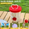 ¡Guau! Taza de Fruta Personalizada para Estudiantes y Trabajadores de Oficina Taza de Ensalada de Picnic de Dibujos Animados con Tenedor de Aspecto Elegante Taza Drenante de Doble Capa