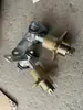 Carrinho de rolimã de quatro rodas caseiro e peças de modificação de motocicleta, flange do cubo da manga de eixo, suporte de rolamento, base do cubo de três furos da manga de eixo