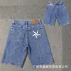 Jeans Casual Masculino Corteiz Alcatraz Estilo Americano Personalizado Versátil Ins Reto Solto Jeans