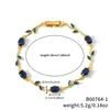 Moxi Transfronterizo Pulsera de Moda con Forma de Hoja de Zircón y Enredadera de Diamantes Completos Pulsera de Moda Geométrico Simple Personalizado