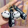 Chaveiro Panda Tesouro Nacional Desenho Animado Urso Bambu Pingente de Chave Pingente de Bolsa Infantil Barraca de Rua Presente de Formatura