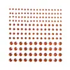 172 piezas de pegatinas de maquillaje de escenario de 346 mm, pegatinas faciales de diamantes brillantes, maquillaje de lágrimas, pegatinas de cejas de diamantes para actuaciones infantiles