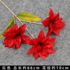 Flor de simulación roja flor de fila guía de camino de boda material flor techo decoración arte floral flor falsa rojo vino flor de boda