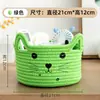 Cesta de Almacenamiento Tejida con Cuerda de Algodón para Uso Doméstico, Caja Pequeña para Artículos Varios y Snacks, Cesta de Escritorio, Cesta Tejida para Almacenamiento de Juguetes y Limpieza