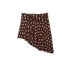 Comércio Exterior Transfronteiriço Roupas Femininas Estilo Europeu e Americano Za Aliexpress Mais Vendido Verão Simples Versátil Poá Saia Assimétrica