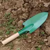 Pá Pequena com Cabo de Madeira, Pá de Ferro para Jardinagem, Afofar a Terra, Cavar a Terra, Ferramenta de Jardinagem, Ferramenta para Plantar Mudas, Pá Pequena Agrícola, Pá para Plantar Flores