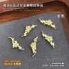 Decoraciones para Uñas de Aleación en Forma de Media Luna Estilo Francés, Colgante de Mariposa Hueca Tridimensional, Uñas Portátiles DIY de Alta Gama con Accesorios de Pedrería Grandes