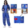 Hombres y Mujeres Amazon Halloween Carnaval Tierra Errante Traje Espacial Piloto Cos Ropa de Astronauta