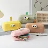 Estuche de lápices de felpa de gran capacidad, alto valor de color, 2024, nuevo, para niñas, estudiantes de primaria, popular, caja de almacenamiento de papelería para lápices